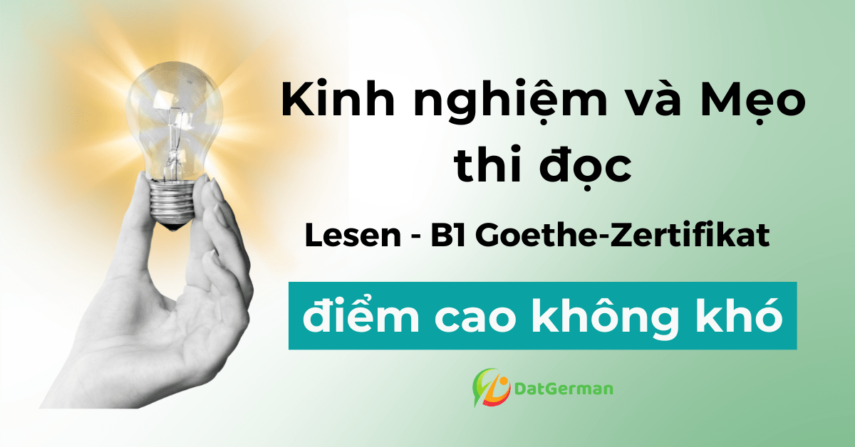 Mẹo thi đọc tiếng đức B1 Goethe